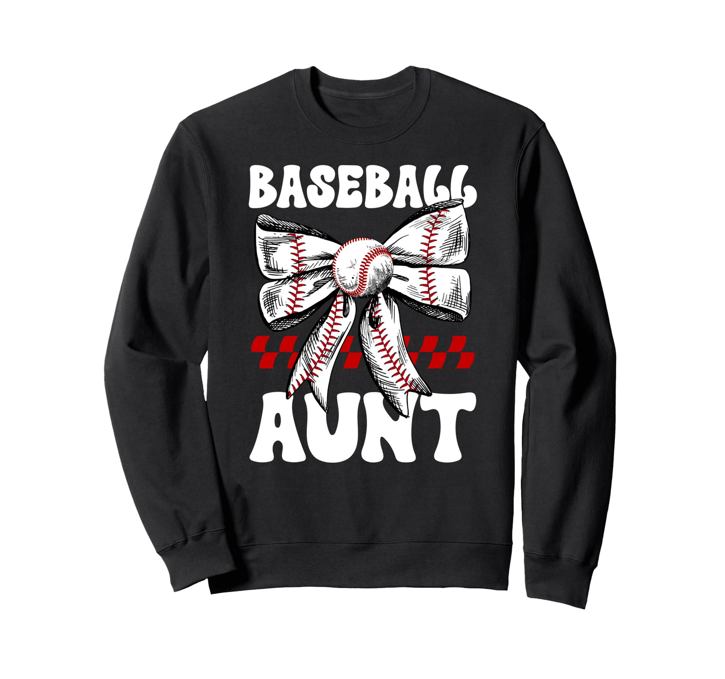 Baseball Aunt Baseball Player Sweatshirt - Minimalist Print for Adults - T-Shirt, Sweatshirt, Hoodie