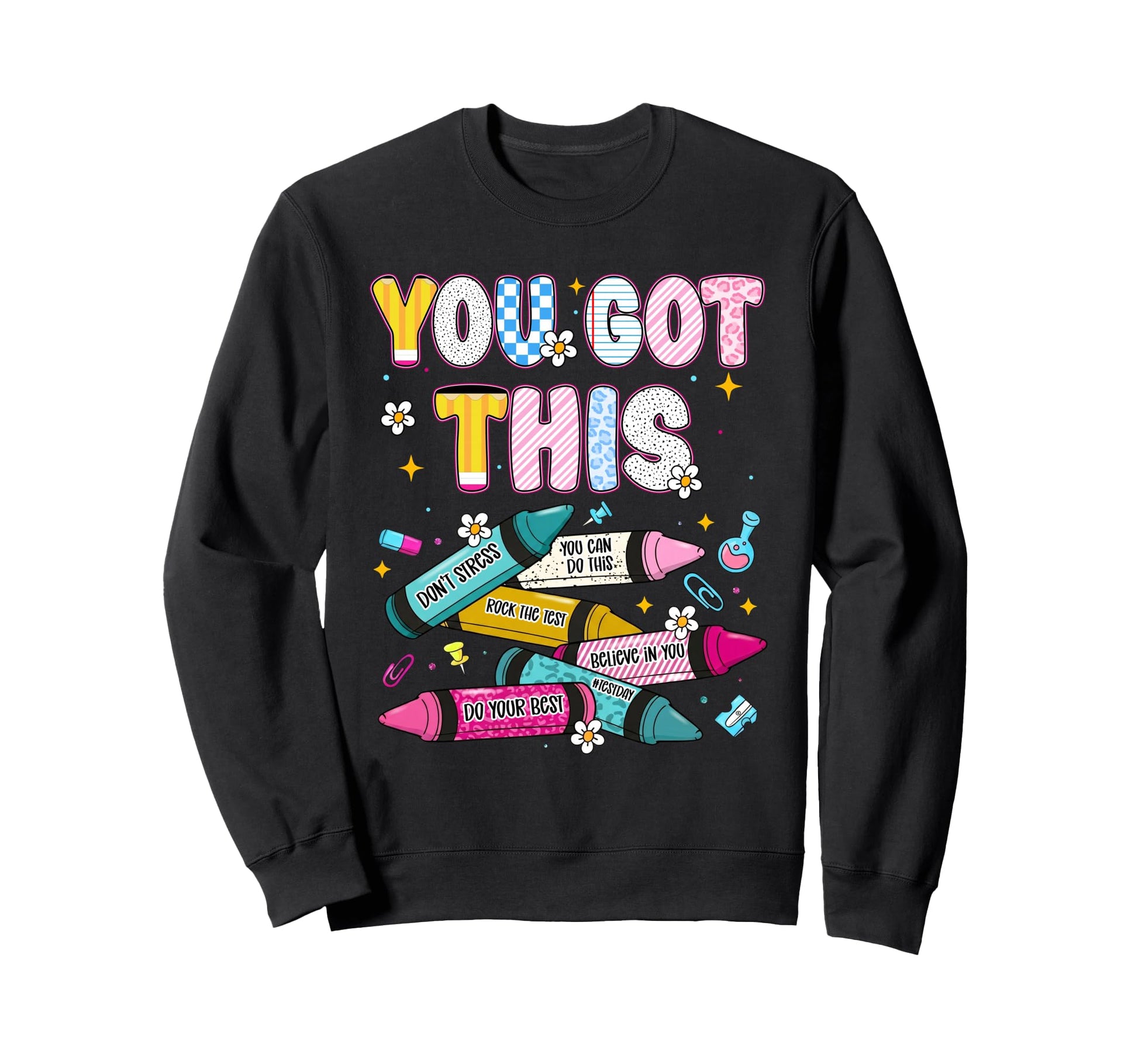 You Got This Dont Stress Rock Sweatshirt - Custom Art Print for Adults - T-Shirt, Sweatshirt, Hoodie