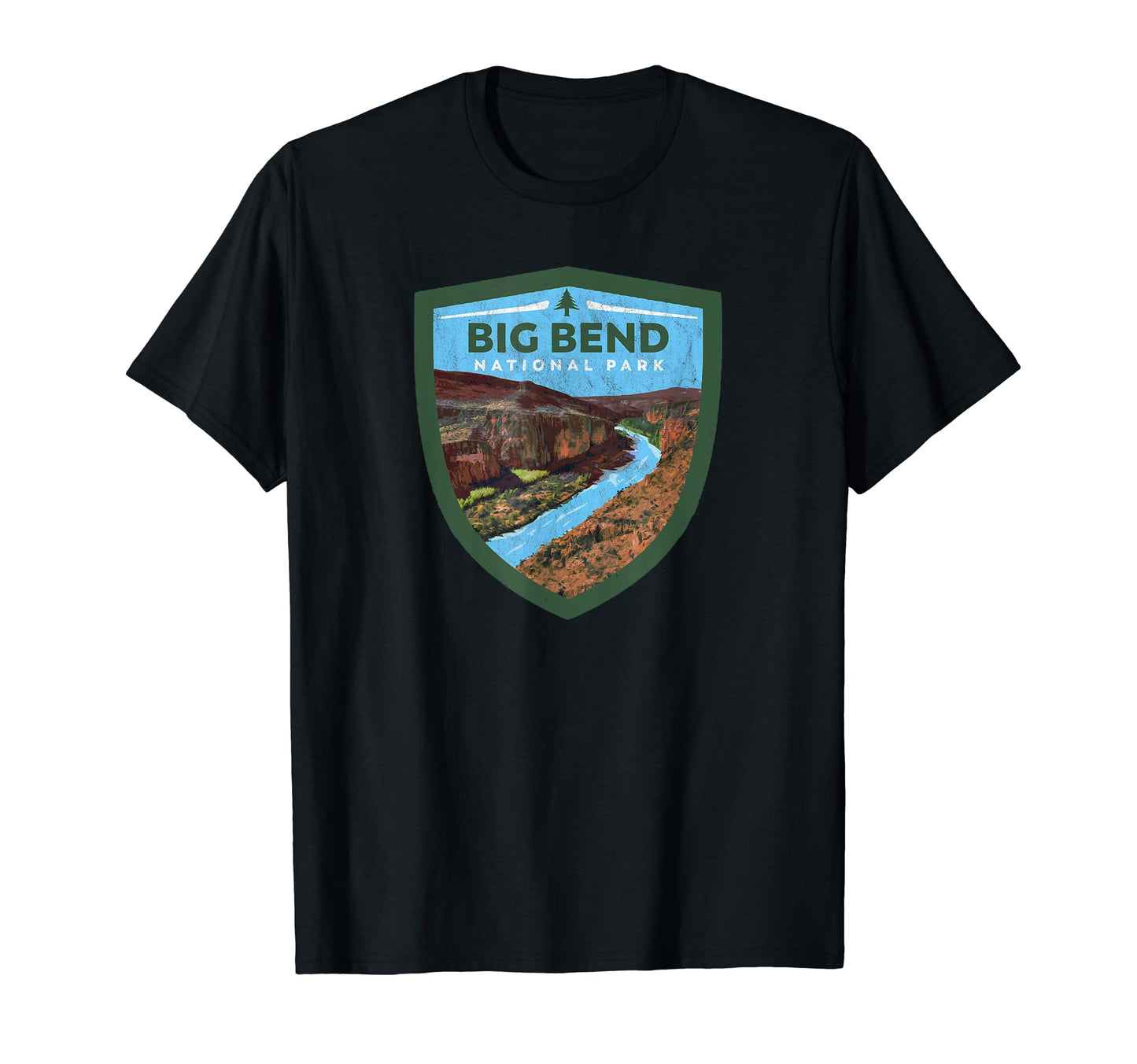 Big Bend National Park Badge T-Shirt - Unique Graphic for Adults - T-Shirt, Sweatshirt, Hoodie