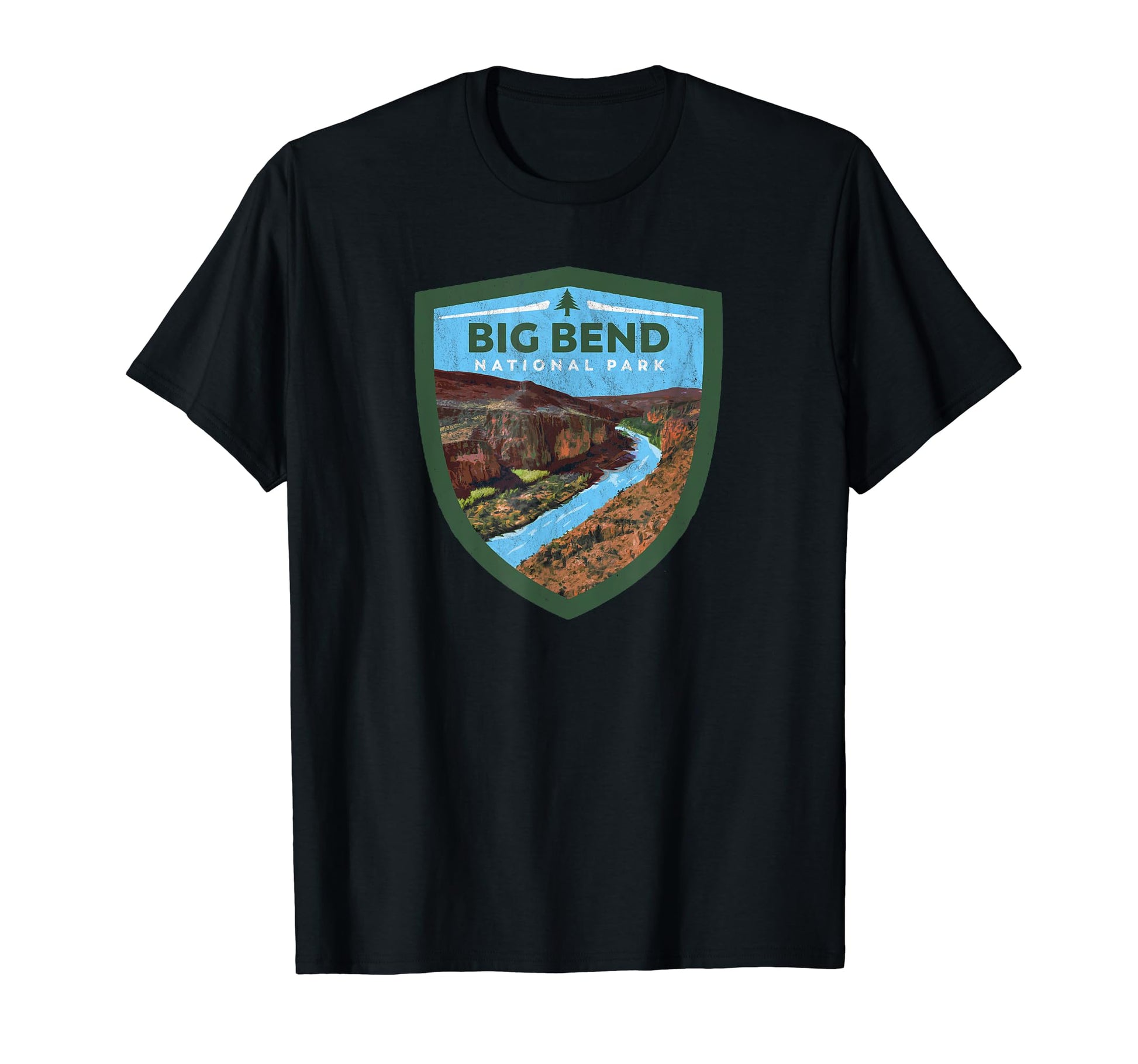 Big Bend National Park Badge T-Shirt - Unique Graphic for Adults - T-Shirt, Sweatshirt, Hoodie