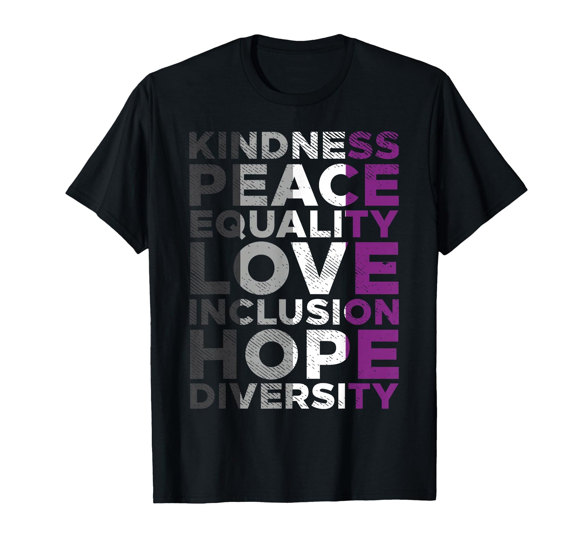 Kindness Equality Love Lgbtq Asexual T-Shirt - Trendy Graphic for Adults - T-Shirt, Sweatshirt, Hoodie