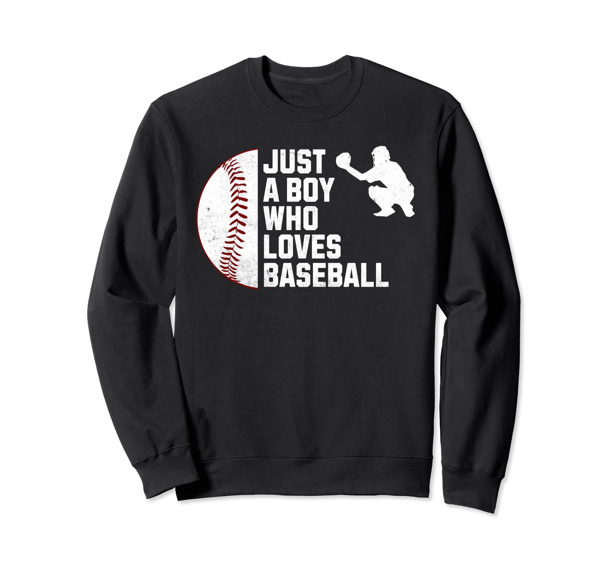 Just Who Loves Baseball Sweatshirt - Aesthetic Graphic Men Women - T-Shirt, Sweatshirt, Hoodie