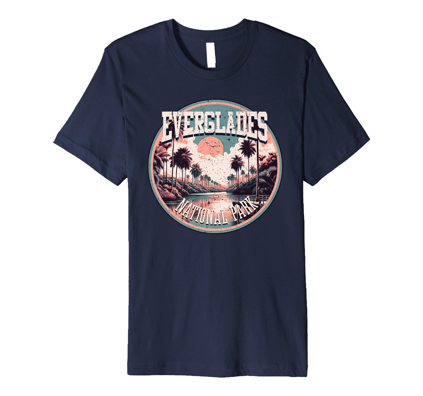 Everglades National Park Round T-Shirt - Minimalist Print Unisex - T-Shirt, Sweatshirt, Hoodie