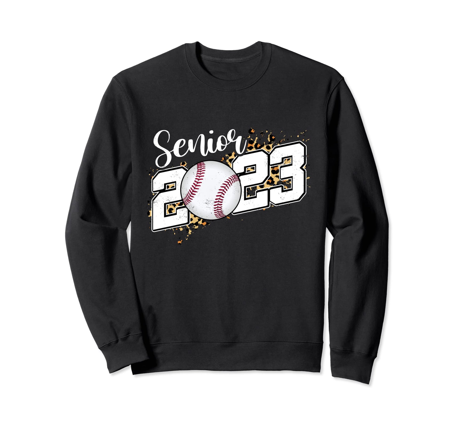 Senior Class 2023 Baseball Leopard Sweatshirt - Streetwear Style Men Women - T-Shirt, Sweatshirt, Hoodie