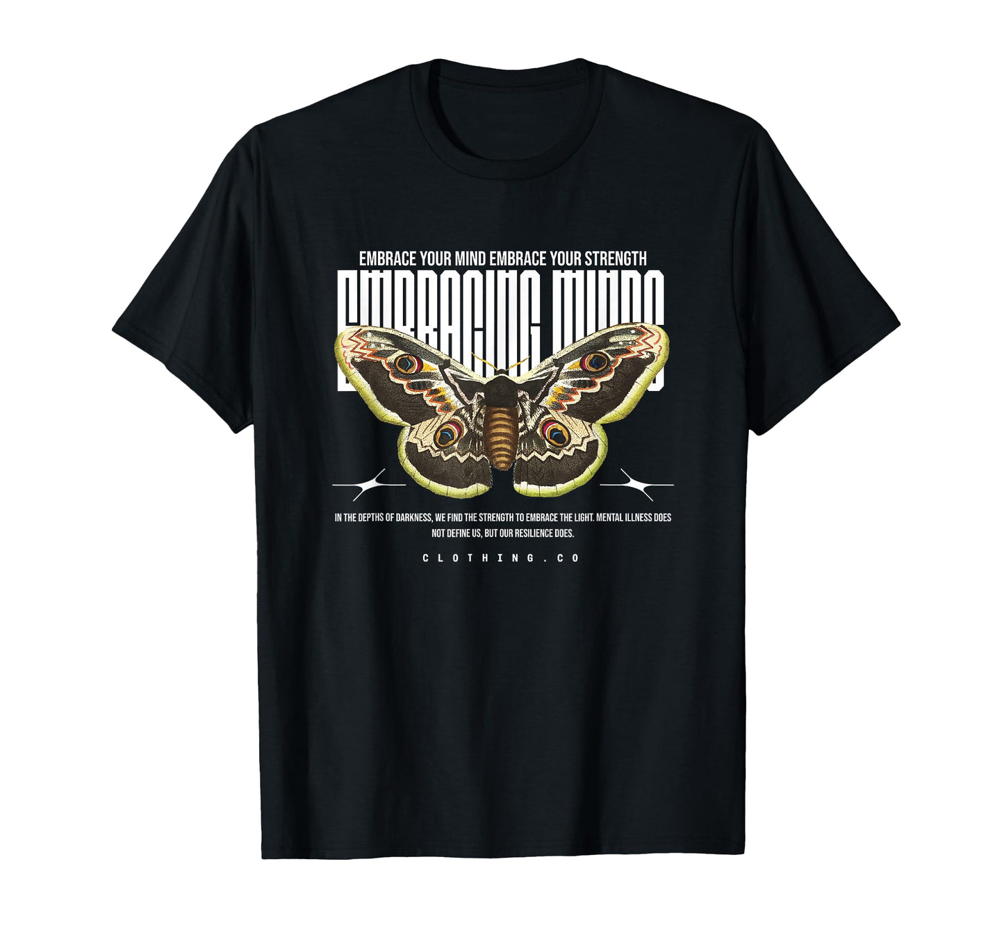Butterfly Embracing Wings Y2K Grunge T-Shirt - Casual Everyday Wear Unisex - T-Shirt, Sweatshirt, Hoodie