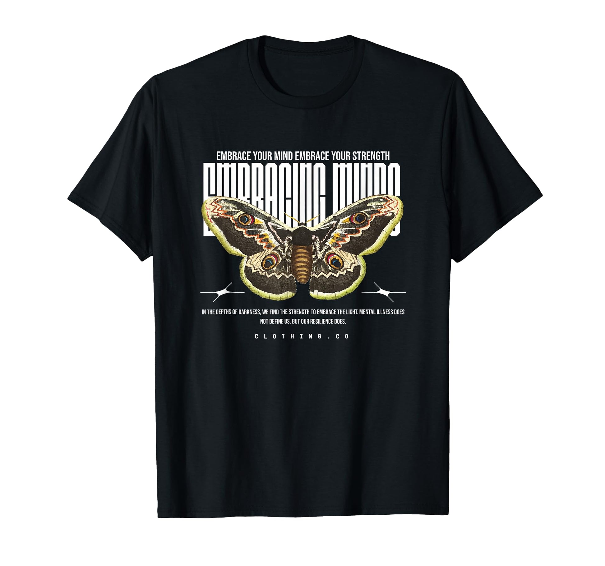 Butterfly Embracing Wings Y2K Grunge T-Shirt - Casual Everyday Wear Unisex - T-Shirt, Sweatshirt, Hoodie