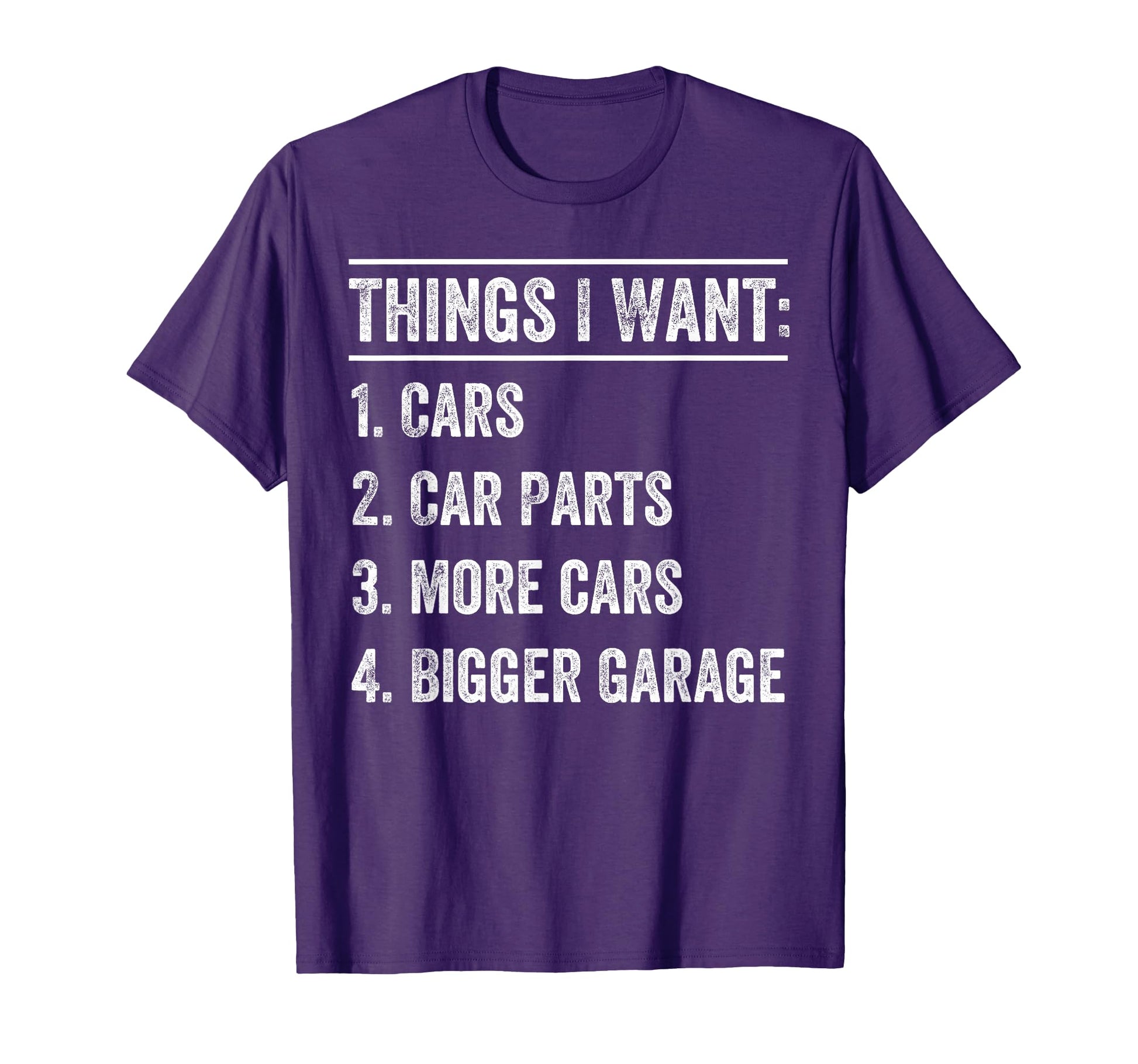 Things I Want Car Parts Enthusiast Auto T-Shirt - Graphic Print Unisex - T-Shirt, Sweatshirt, Hoodie