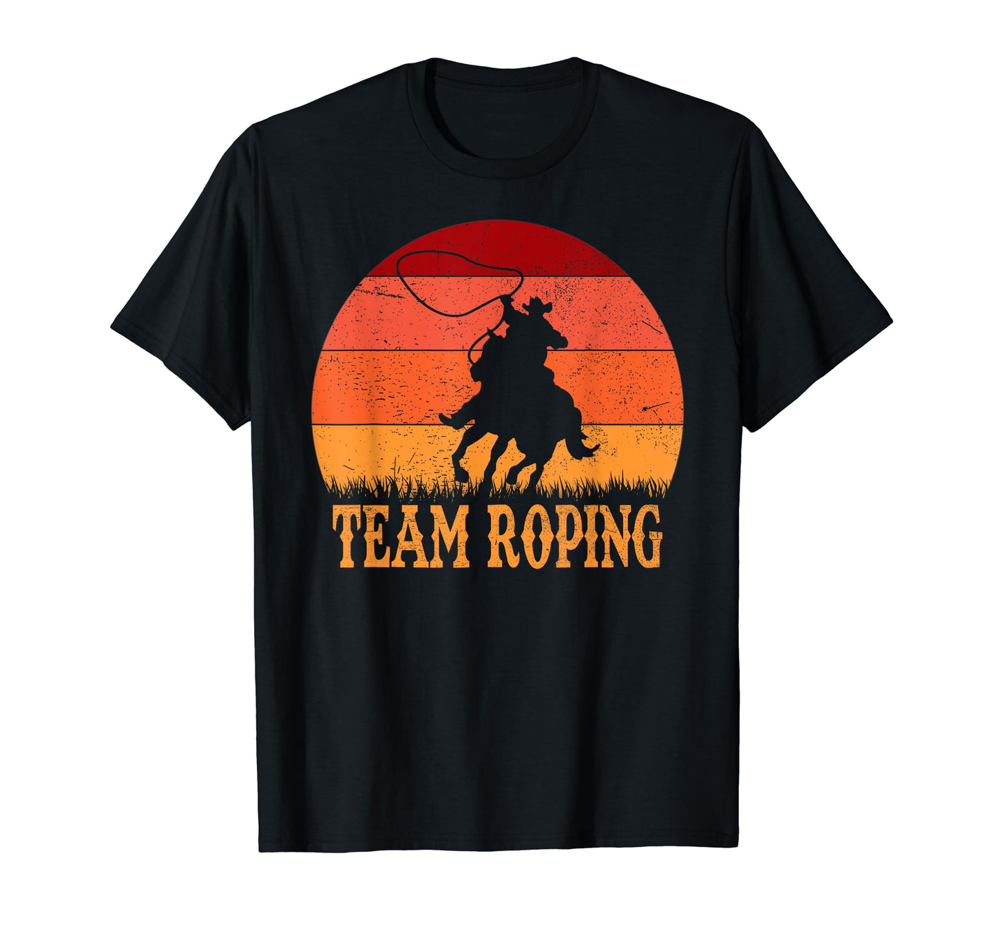 Team Roping Cowboy Heading And Heeling T-Shirt - Unique Graphic Unisex - T-Shirt, Sweatshirt, Hoodie