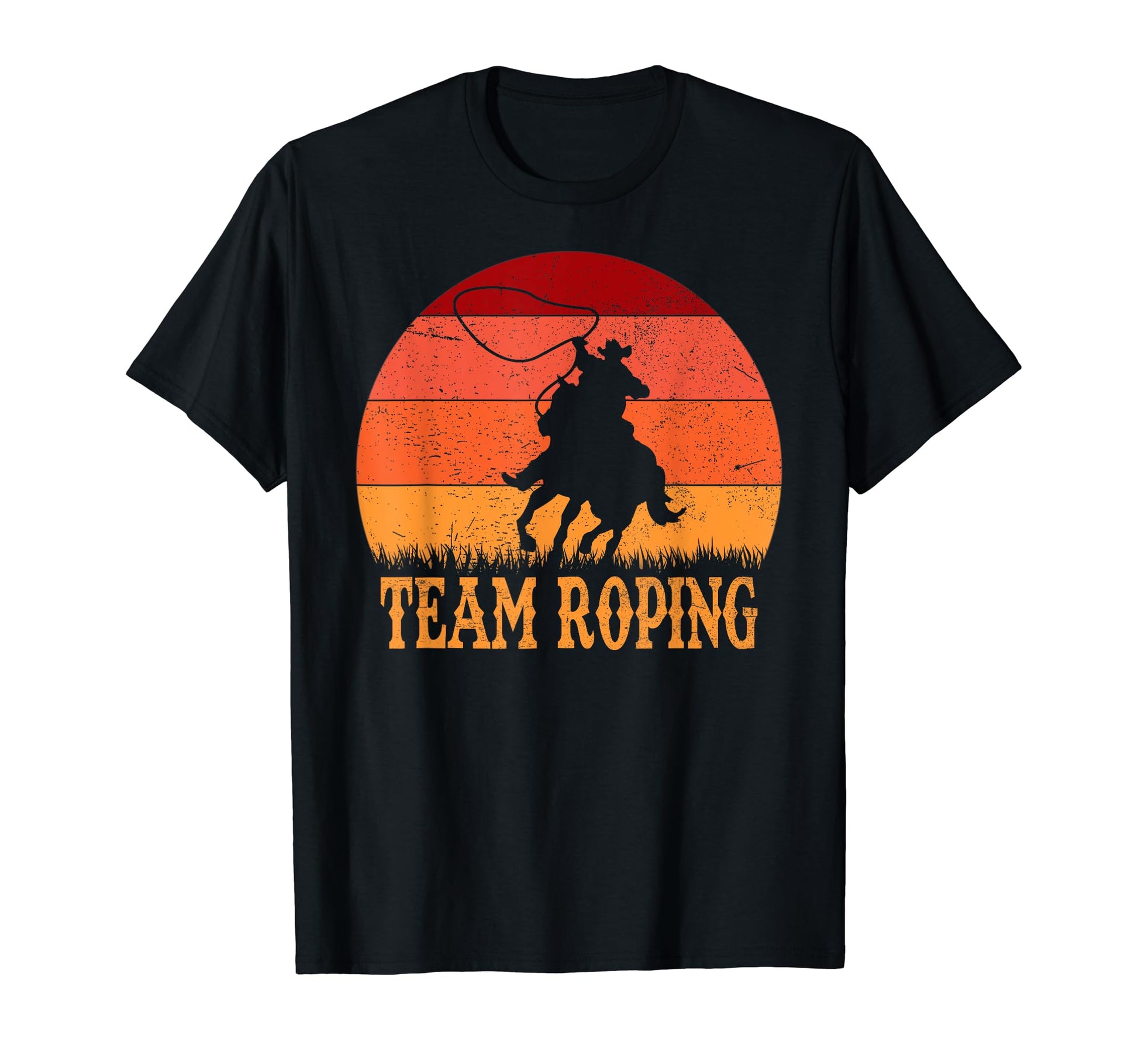 Team Roping Cowboy Heading And Heeling T-Shirt - Unique Graphic Unisex - T-Shirt, Sweatshirt, Hoodie