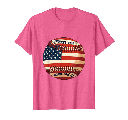 Baseball 4Th July Americas T-Shirt - Casual Everyday Wear for Adults - T-Shirt, Sweatshirt, Hoodie