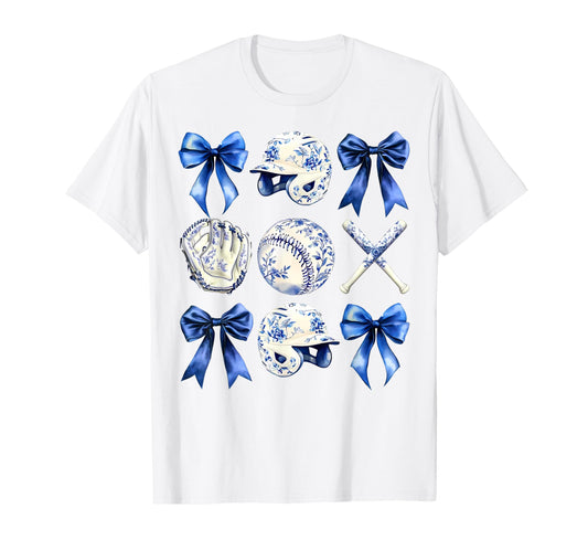 Baseball Coquette Bow Baseball Mama T-Shirt - Aesthetic Graphic Unisex - T-Shirt, Sweatshirt, Hoodie