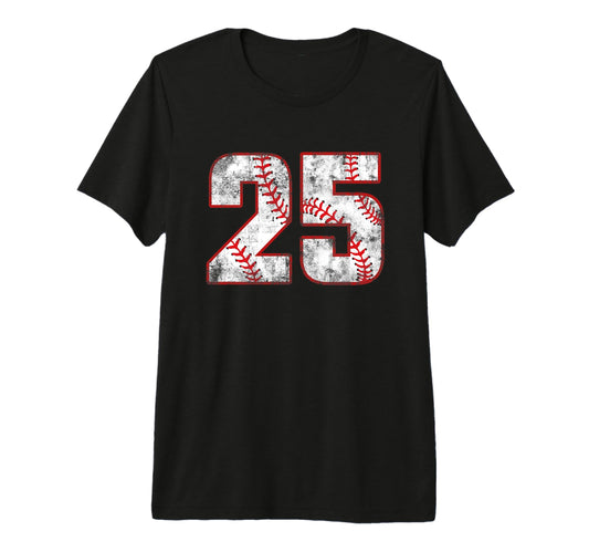 Baseball 25 Jersey No Tri Blend T-Shirt - Streetwear Style Men Women - T-Shirt, Sweatshirt, Hoodie