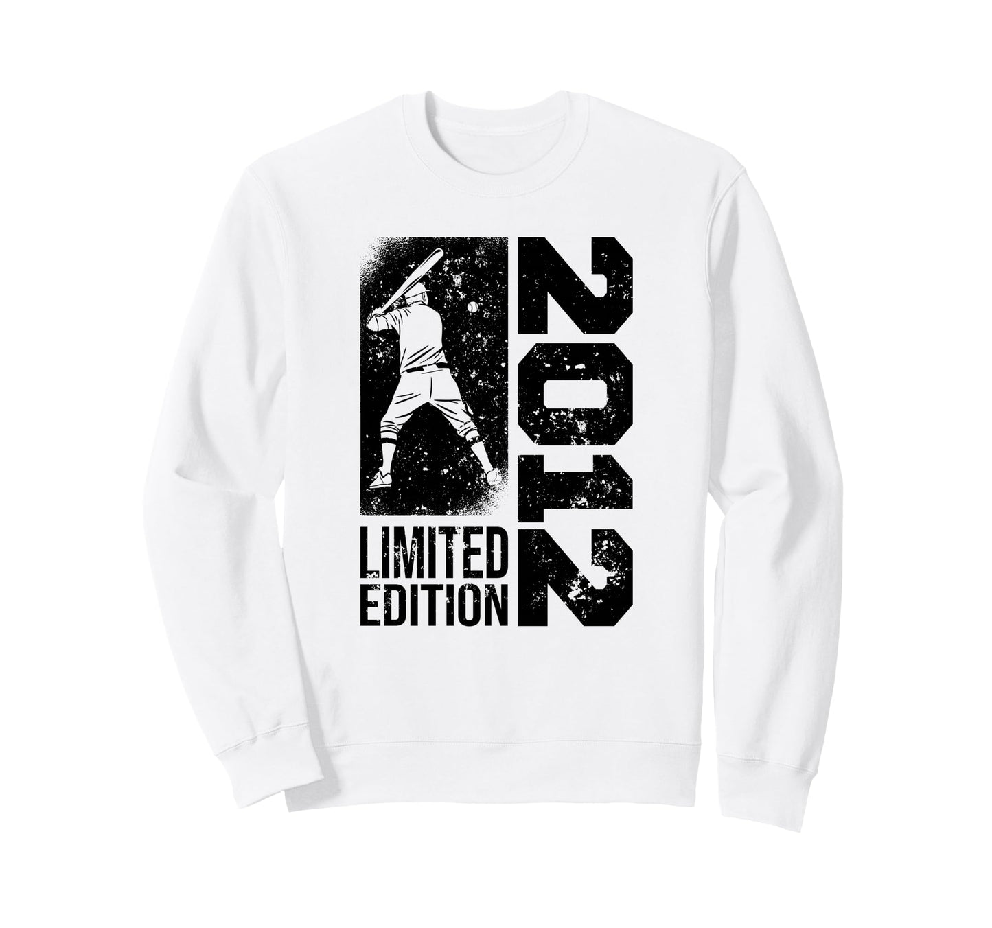 Baseball Player Born 2012 Sweatshirt - Casual Everyday Wear for Adults - T-Shirt, Sweatshirt, Hoodie