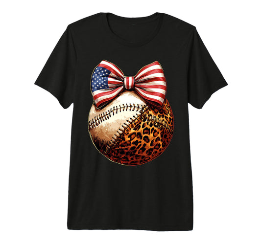 American Baseball Coquette Bow T-Shirt - Fun Novelty Design Men Women - T-Shirt, Sweatshirt, Hoodie