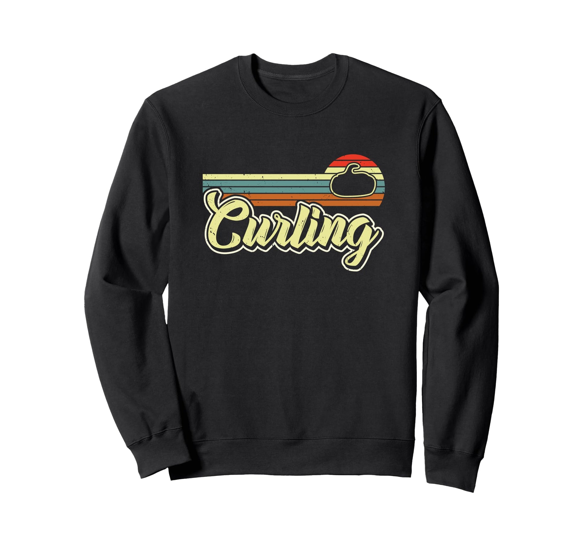 Curling Stripes Sports Sweatshirt - Fun Novelty Design Men Women - T-Shirt, Sweatshirt, Hoodie