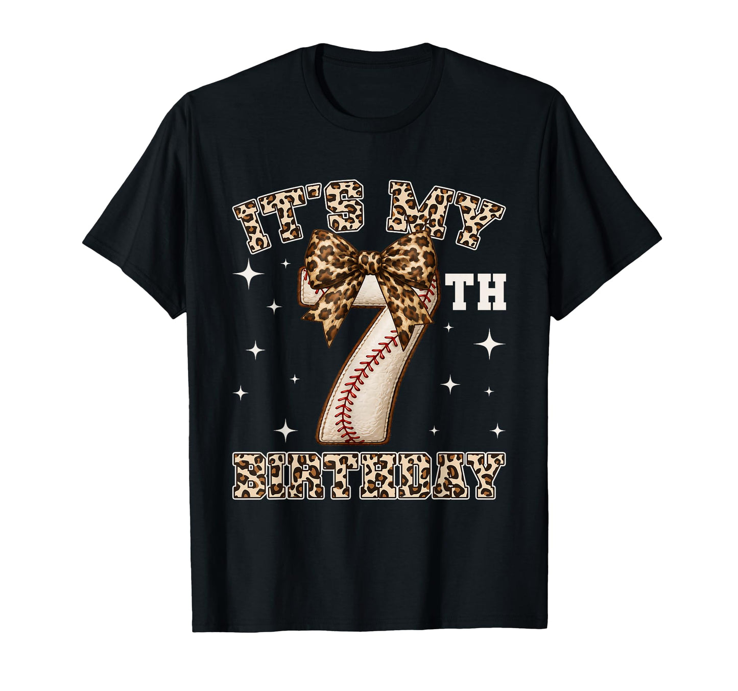 Its My 7Th Birthday Baseball 7 Year T-Shirt - Custom Art Print for Adults - T-Shirt, Sweatshirt, Hoodie