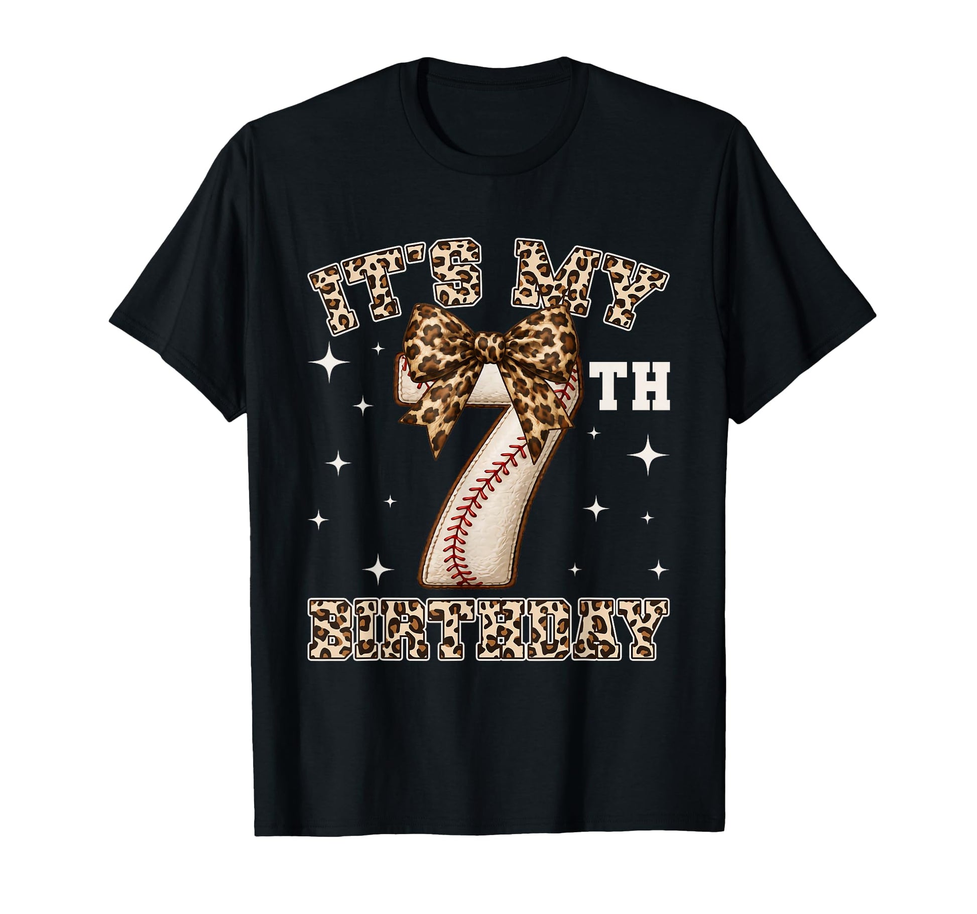 Its My 7Th Birthday Baseball 7 Year T-Shirt - Custom Art Print for Adults - T-Shirt, Sweatshirt, Hoodie