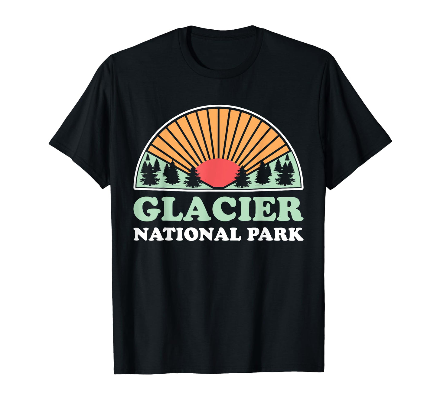 Montana Us Mountain Travel Glacier T-Shirt - Minimalist Print Men Women - T-Shirt, Sweatshirt, Hoodie