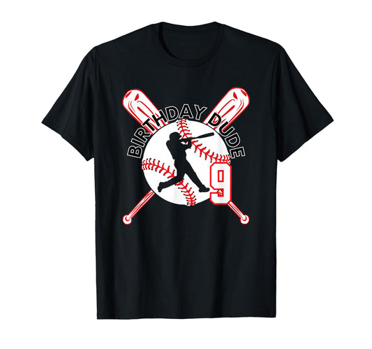 9 Year Old 9Th Birthday Dude T-Shirt - Casual Everyday Wear Men Women - T-Shirt, Sweatshirt, Hoodie