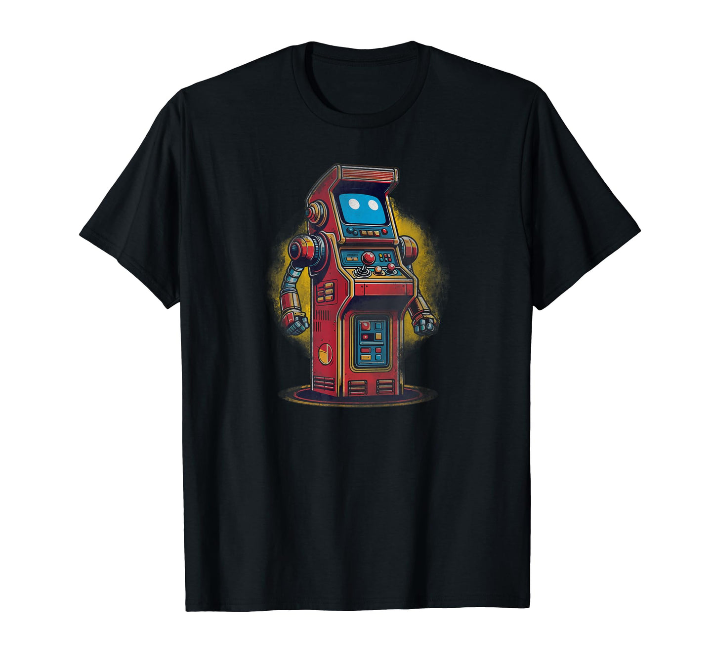 Arcade Robot Enthusiast Gaming Futuristic T-Shirt - Graphic Print Unisex - T-Shirt, Sweatshirt, Hoodie