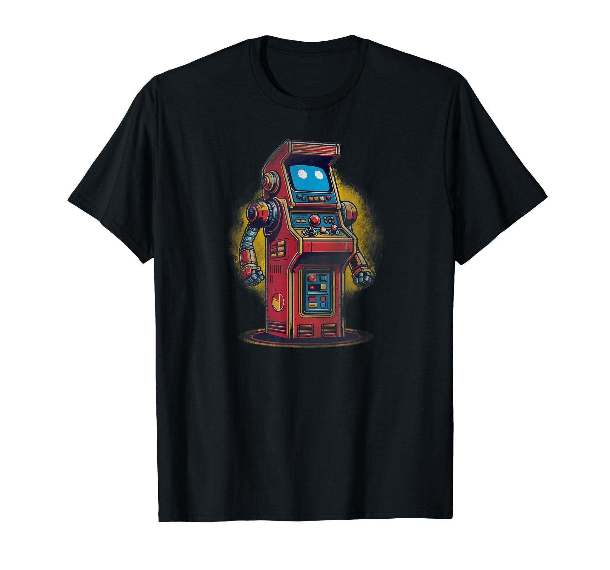 Arcade Robot Enthusiast Gaming Futuristic T-Shirt - Graphic Print Unisex - T-Shirt, Sweatshirt, Hoodie