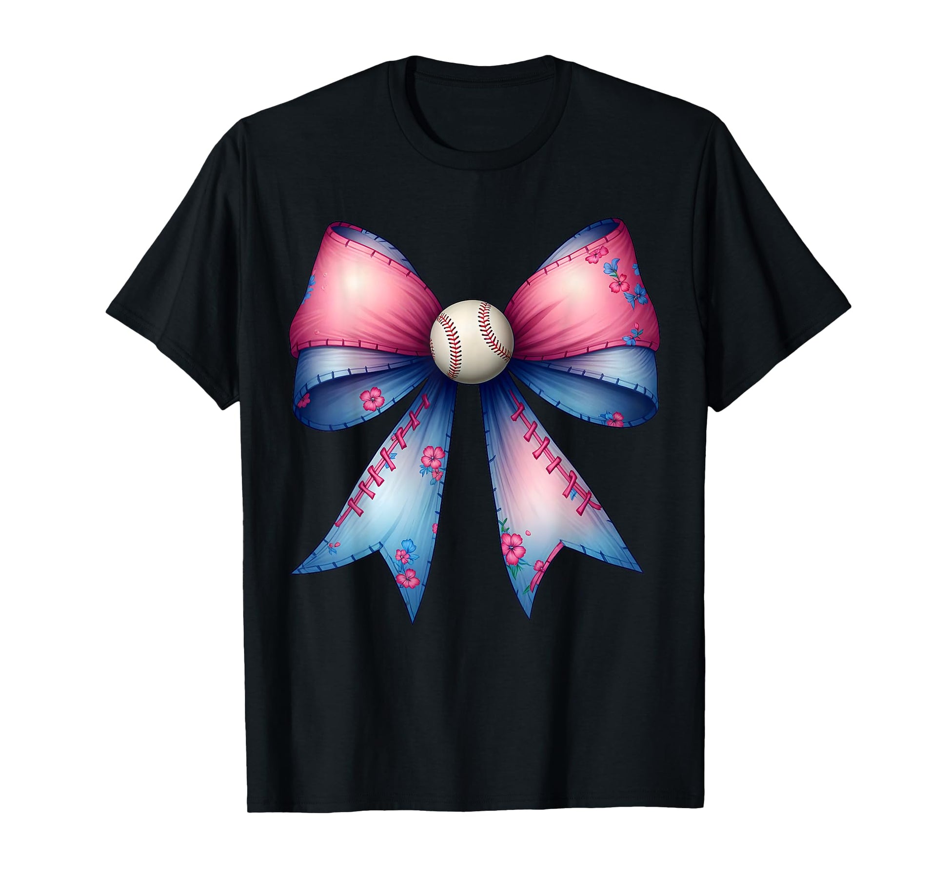 Coquette Bow Funny Baseball Lover T-Shirt - Fun Novelty Design for Adults - T-Shirt, Sweatshirt, Hoodie