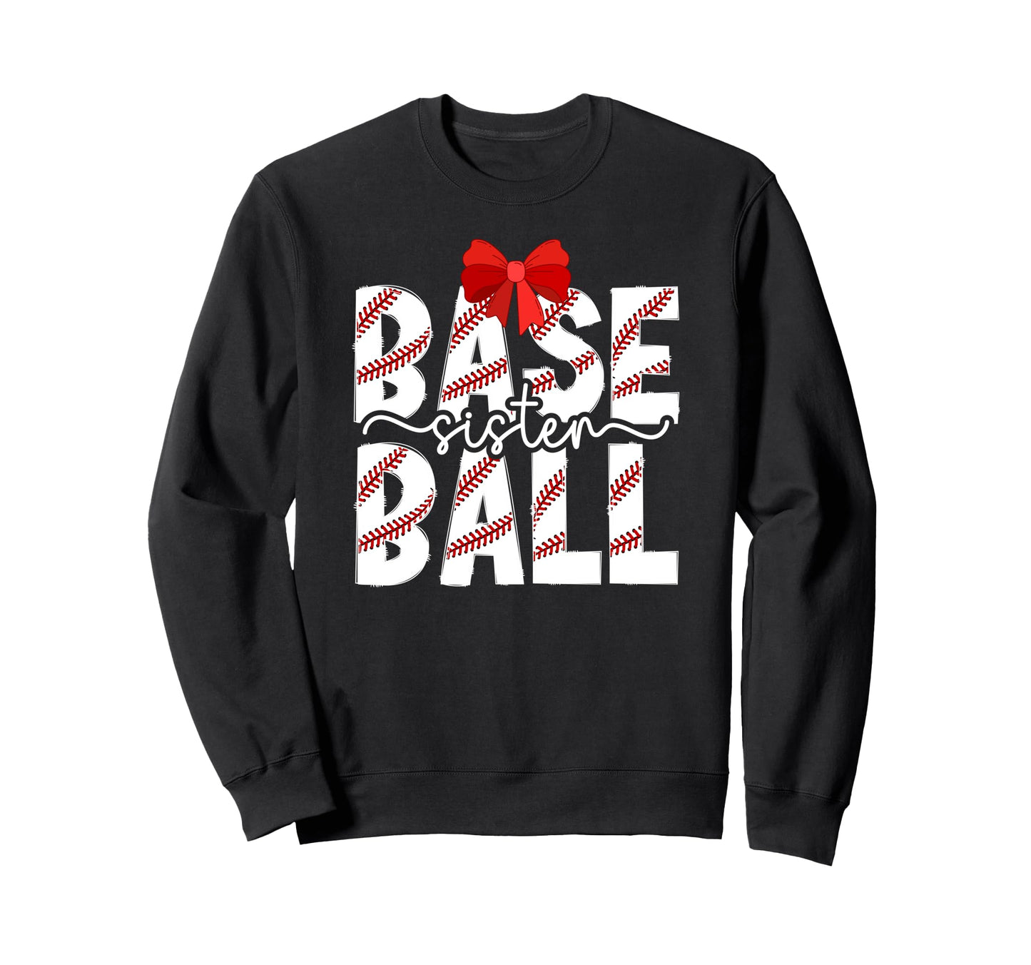 Baseball Sister Coquette Baseball Sweatshirt - Trendy Graphic Unisex - T-Shirt, Sweatshirt, Hoodie