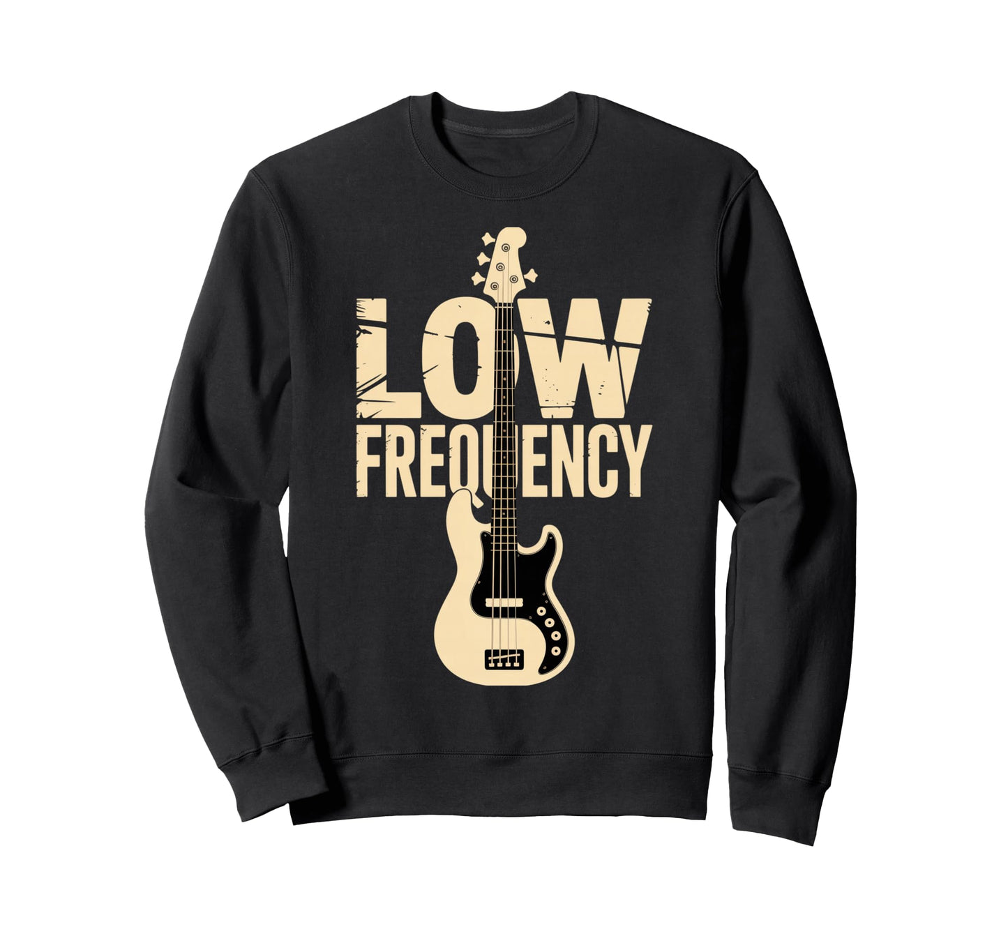 Low Frequency Bass Guitar Player Sweatshirt - Custom Art Print Unisex - T-Shirt, Sweatshirt, Hoodie