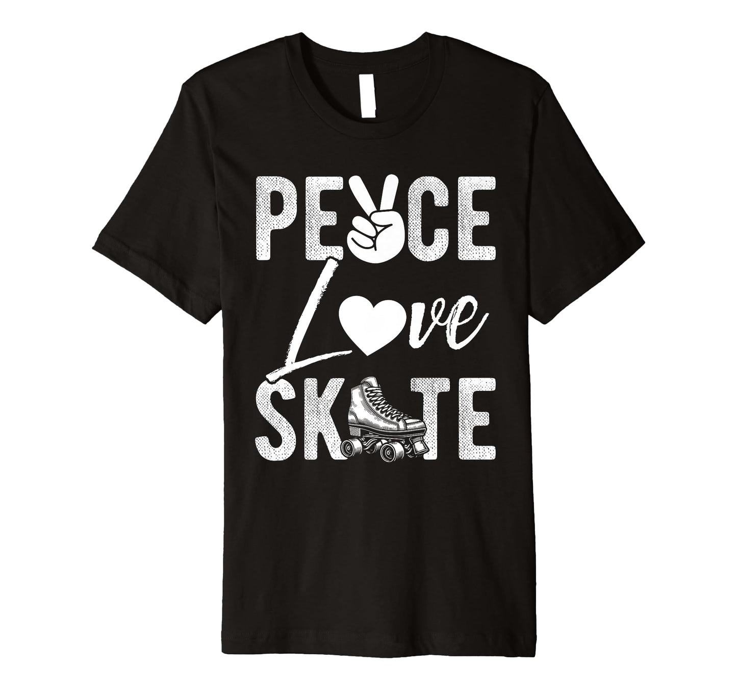 Peace Love Skate Roller Skating Peace Love T-Shirt - Trendy Graphic Unisex - T-Shirt, Sweatshirt, Hoodie