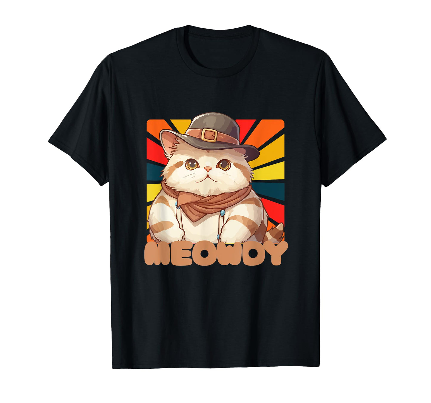 Meowdy Funny Country Music Cat Cowboy T-Shirt - Aesthetic Graphic Unisex - T-Shirt, Sweatshirt, Hoodie