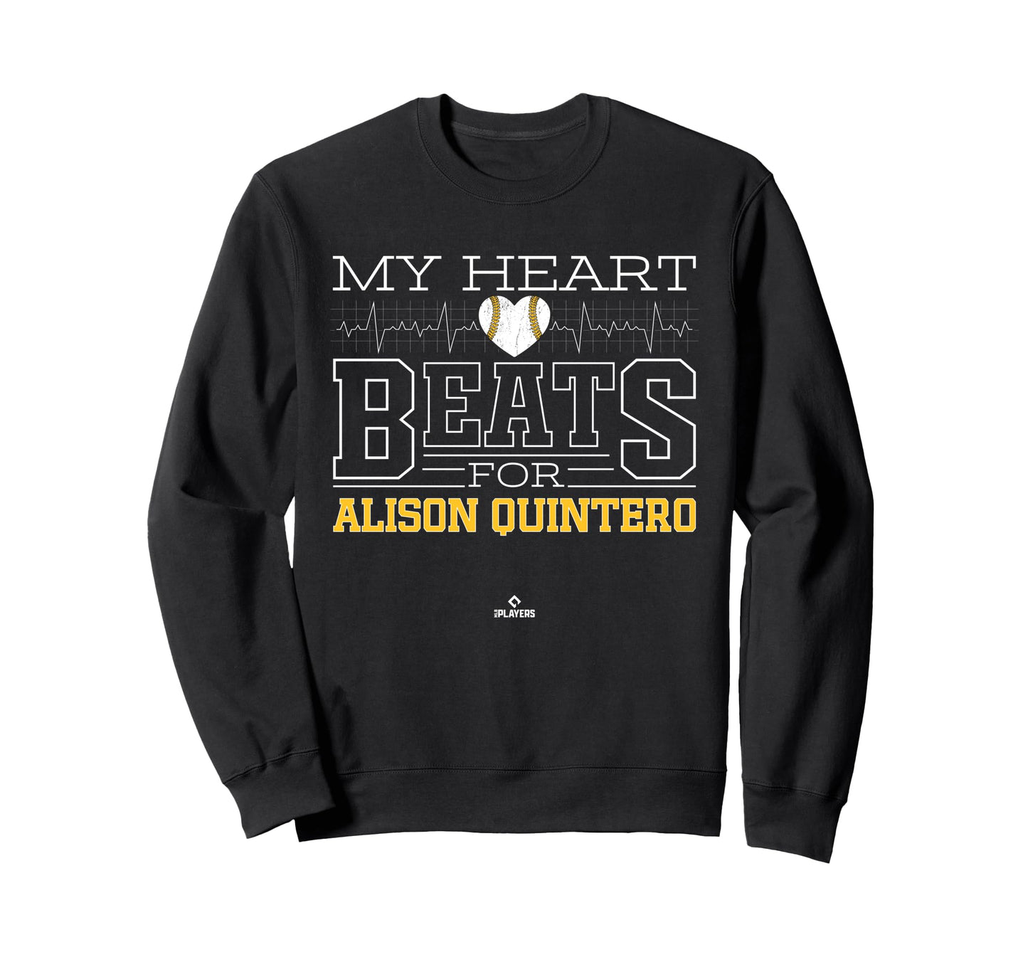 My Heart Beats Alison Quintero Sweatshirt - Minimalist Print for Adults - T-Shirt, Sweatshirt, Hoodie
