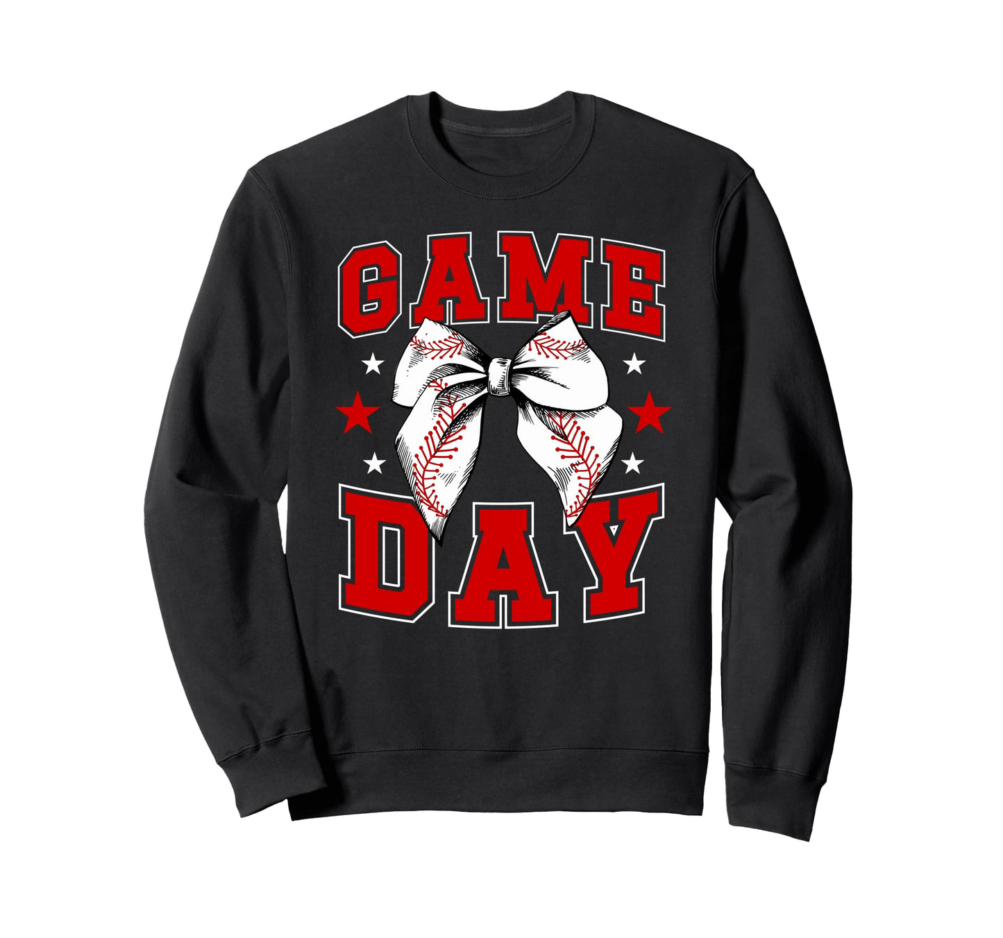 Game Day Coquette Baseball Game Day Sweatshirt - Custom Art Print Unisex - T-Shirt, Sweatshirt, Hoodie