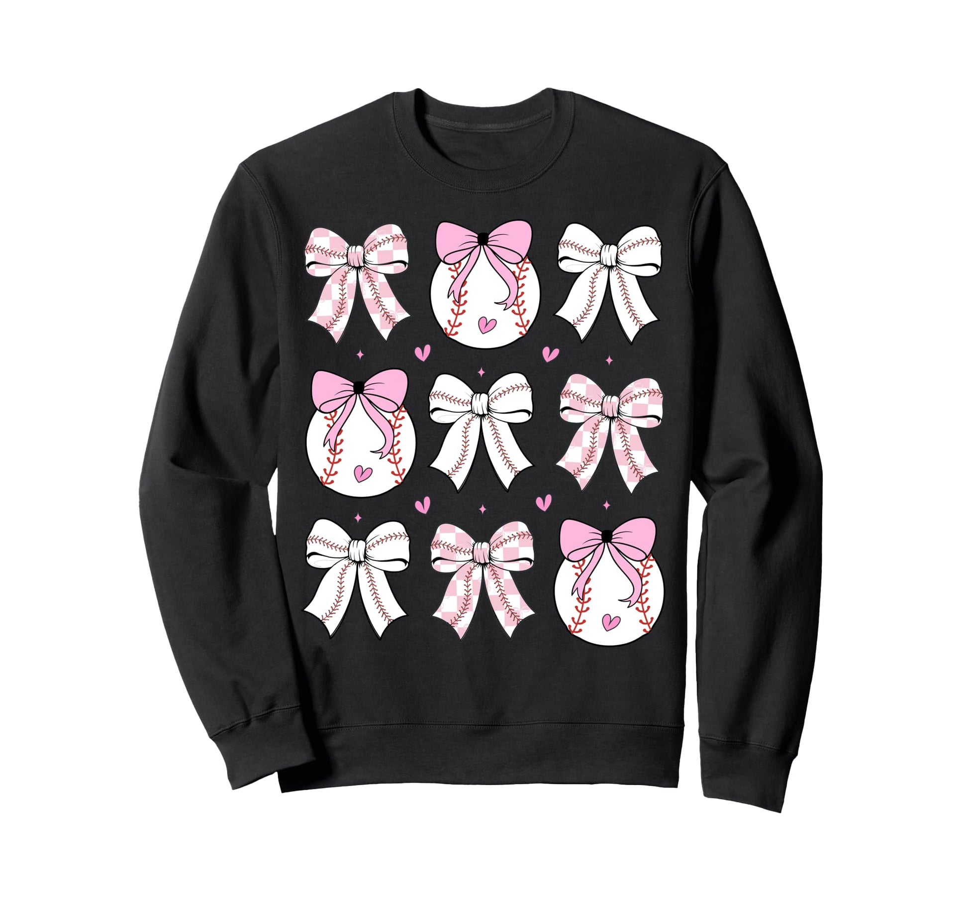 Baseball Mom Bows Baseball Mama Game Sweatshirt - Minimalist Print Unisex - T-Shirt, Sweatshirt, Hoodie