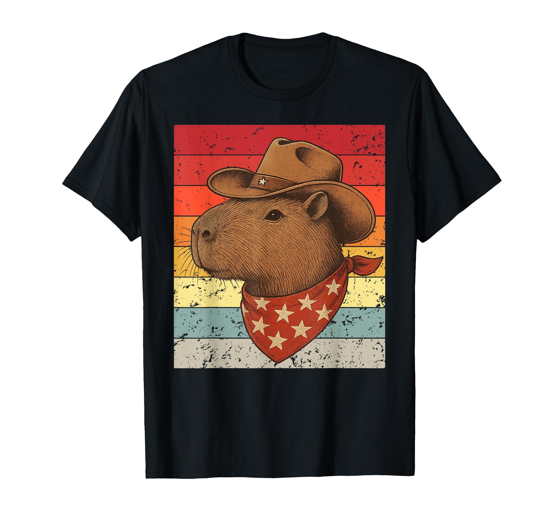 Capybara Cowboy Capy T-Shirt - Novelty Apparel Men Women - T-Shirt, Sweatshirt, Hoodie