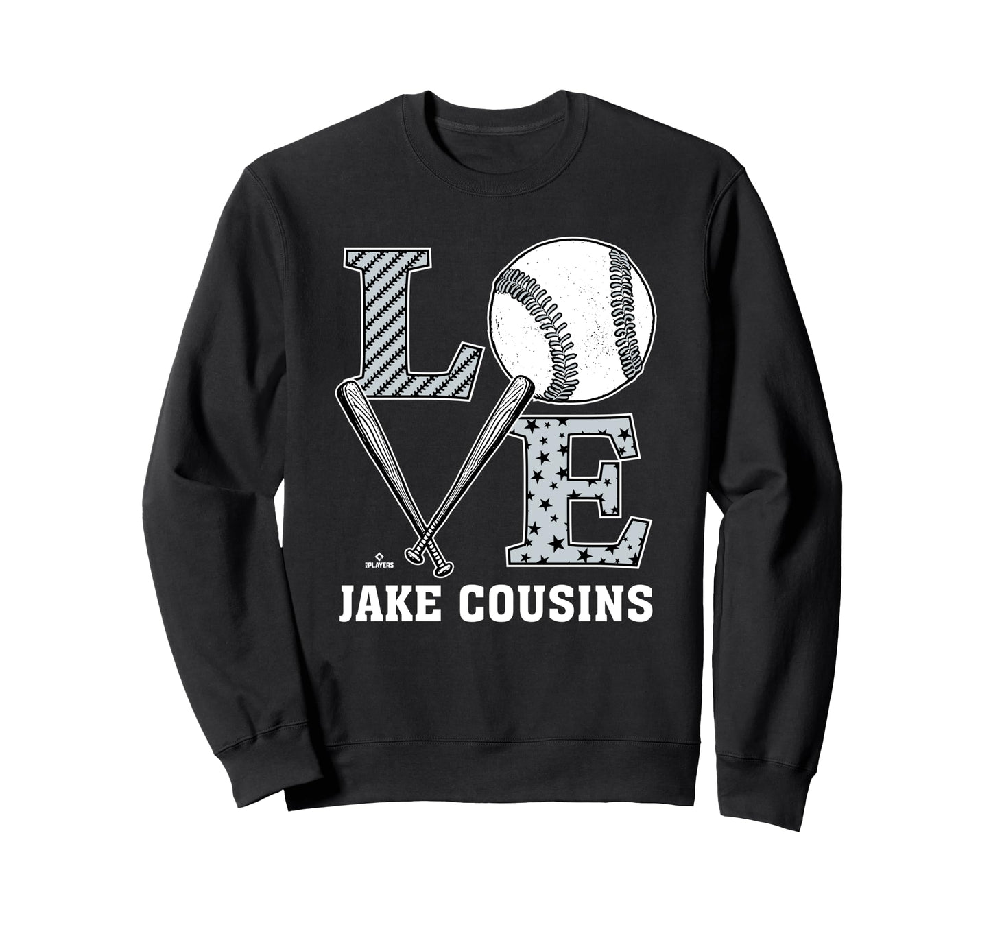 Distressed Baseball Love Jake Sweatshirt - Fun Novelty Design Men Women - T-Shirt, Sweatshirt, Hoodie