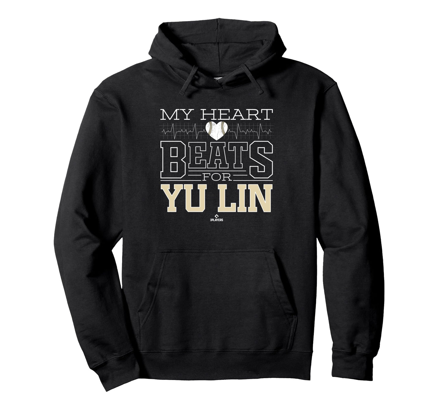 My Heart Beats Yu Lin Prospect Baseball Hoodie - Fun Novelty Design Unisex - T-Shirt, Sweatshirt, Hoodie