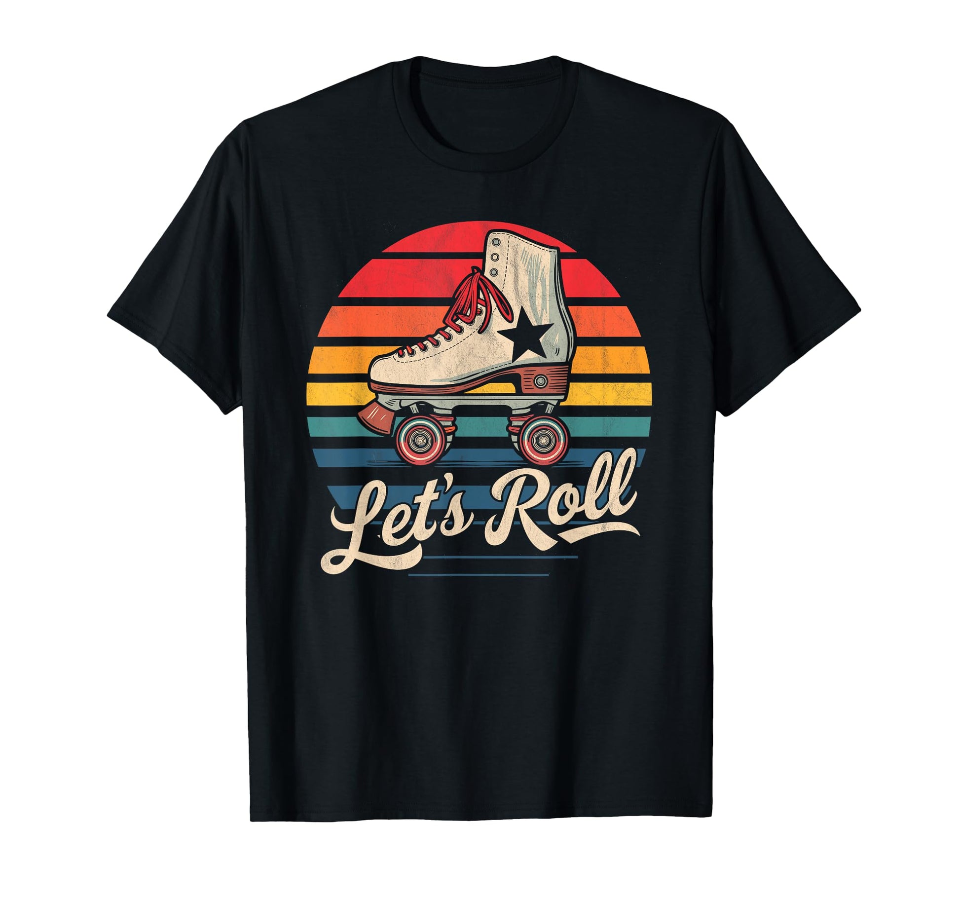Let S Roll Roller Skating Skater T-Shirt - Minimalist Print for Adults - T-Shirt, Sweatshirt, Hoodie