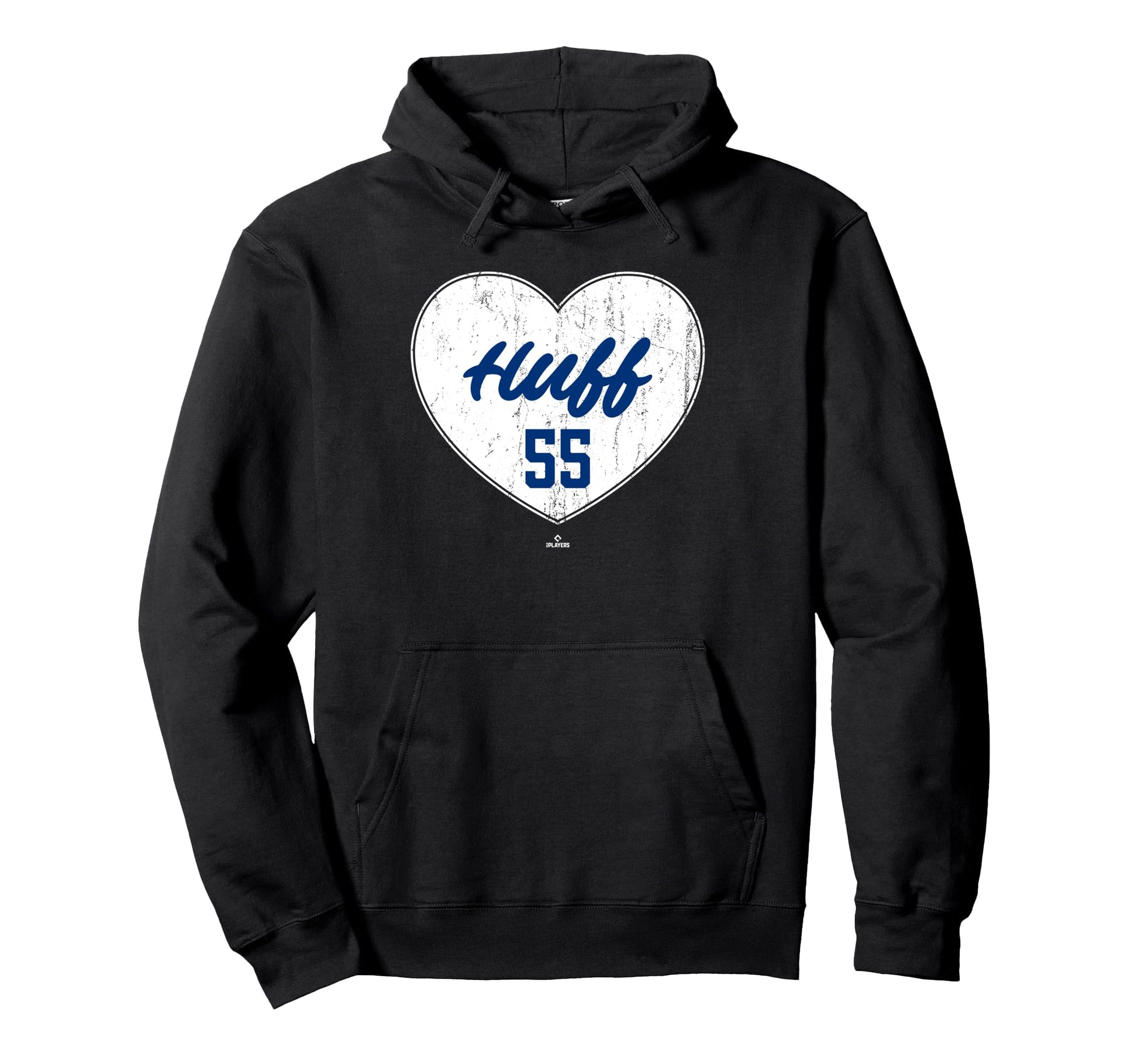 Distressed Heart Sam Huff Texas Hoodie - Novelty Apparel for Adults - T-Shirt, Sweatshirt, Hoodie