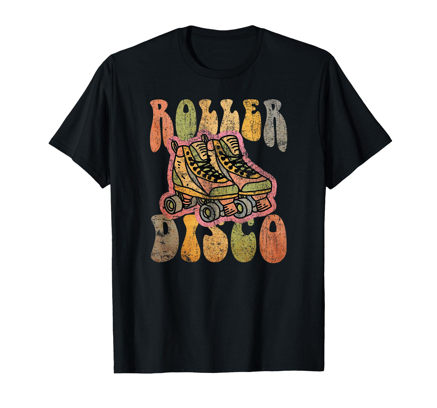Roller Disco Themed Seventies T-Shirt - Casual Everyday Wear Unisex - T-Shirt, Sweatshirt, Hoodie