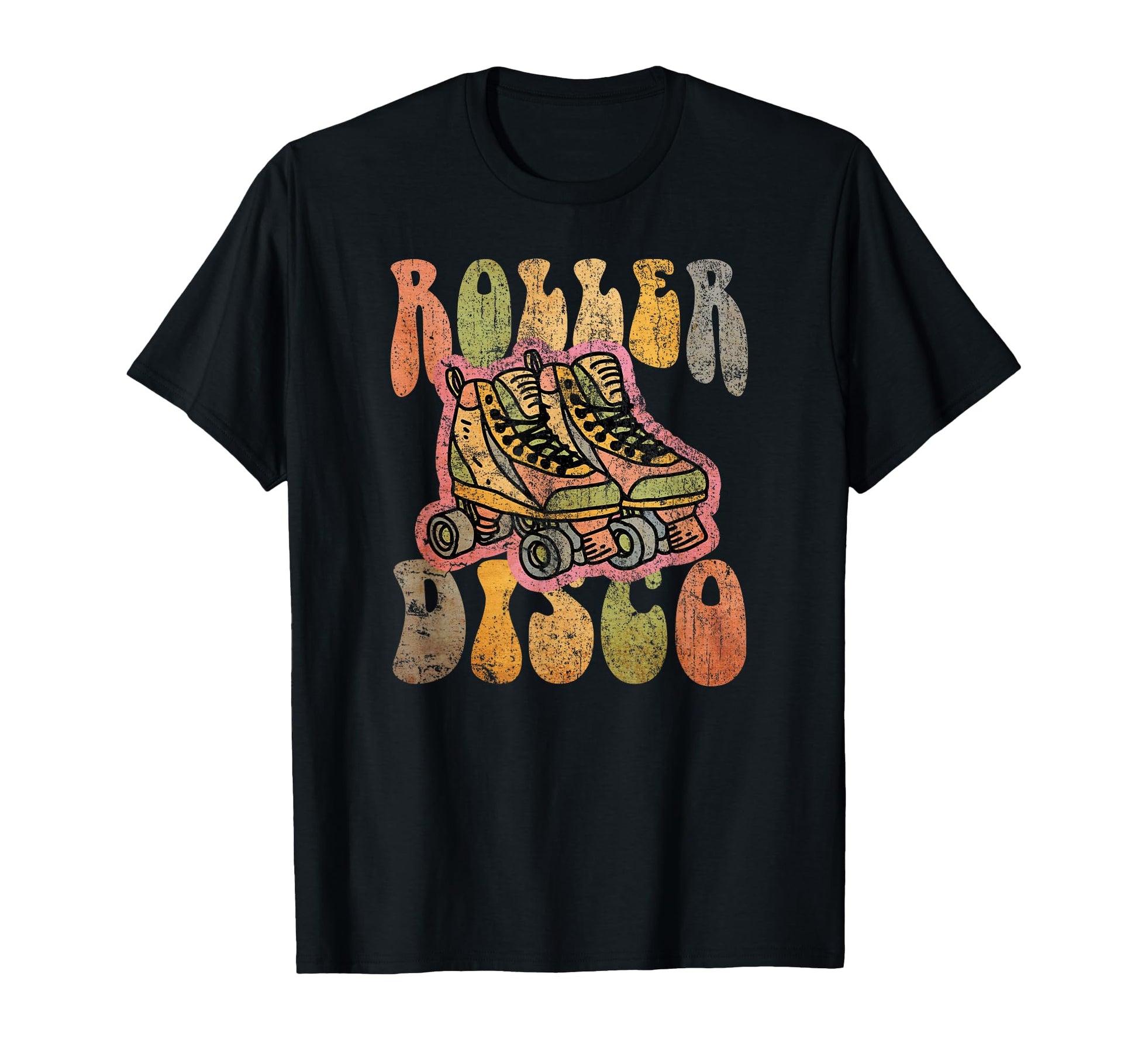 Roller Disco Themed Seventies T-Shirt - Casual Everyday Wear Unisex - T-Shirt, Sweatshirt, Hoodie