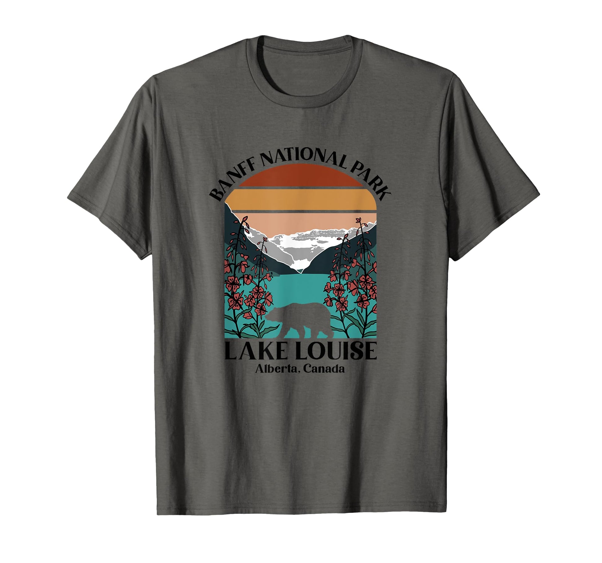 Banff National Park Lake Louise Rustic T-Shirt - Graphic Print Men Women - T-Shirt, Sweatshirt, Hoodie