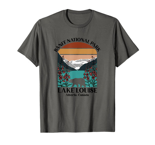 Banff National Park Lake Louise Rustic T-Shirt - Graphic Print Men Women - T-Shirt, Sweatshirt, Hoodie