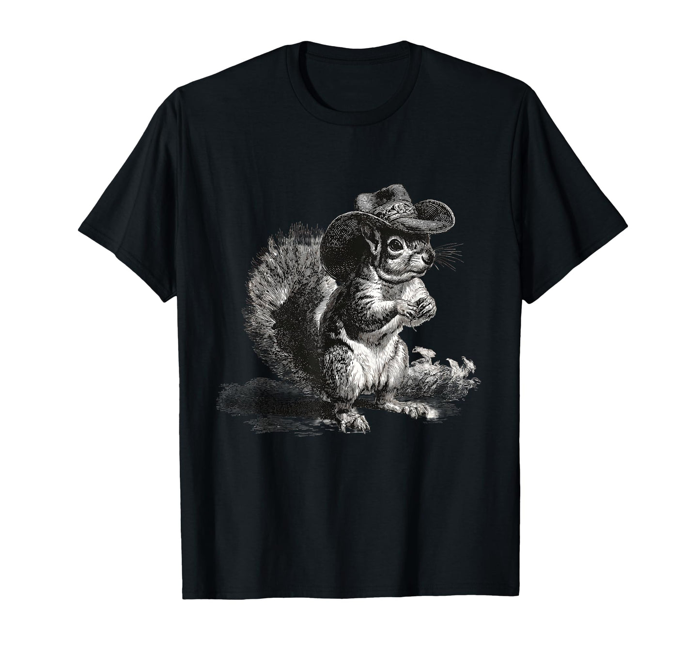 Squirrel Cowboy Rodeo Cowgirl T-Shirt - Casual Everyday Wear for Adults - T-Shirt, Sweatshirt, Hoodie