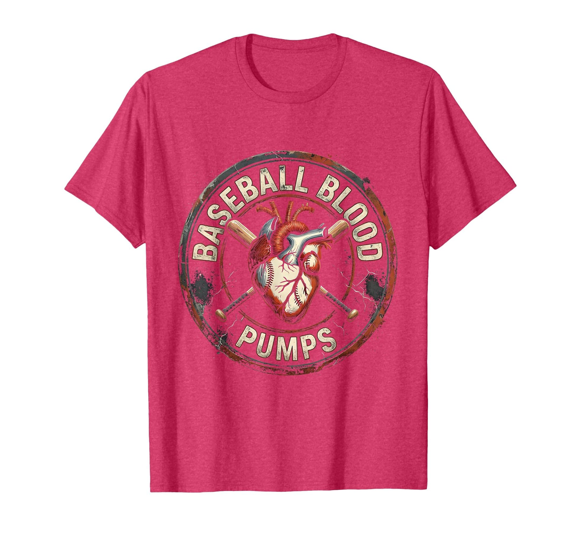 Baseball Blood Pumps Passionate Fan T-Shirt - Custom Art Print for Adults - T-Shirt, Sweatshirt, Hoodie