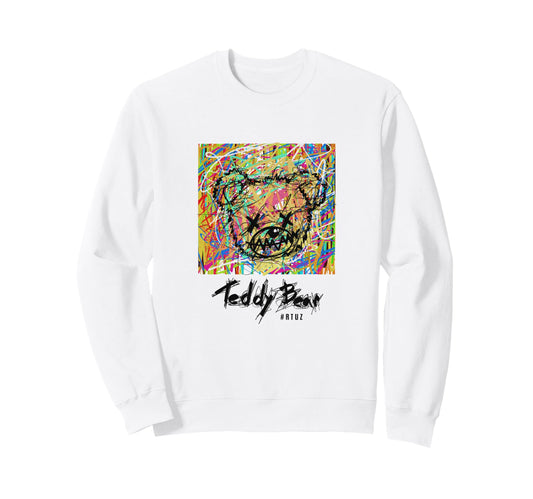Aesthetic Streetwear Teddy Bear Sweatshirt - Aesthetic Graphic Men Women - T-Shirt, Sweatshirt, Hoodie