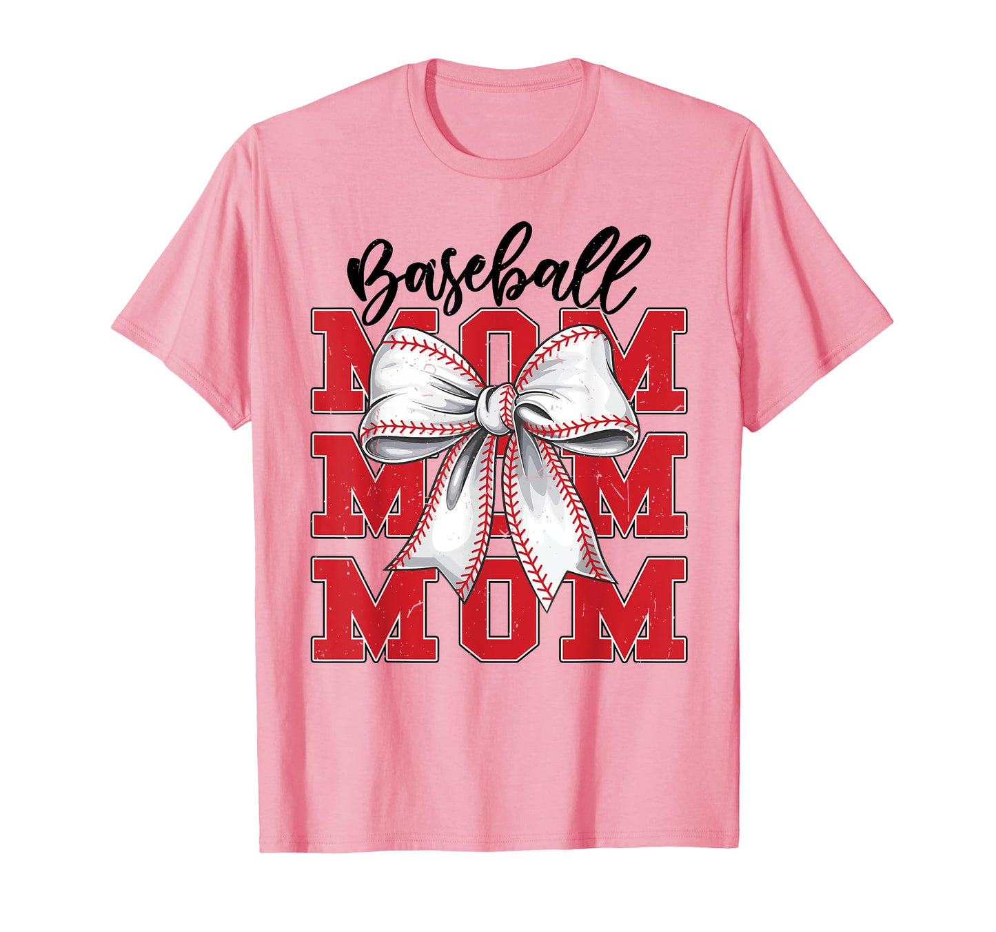 Baseball Mom Coquette Bow Game Day T-Shirt - Trendy Graphic Men Women - T-Shirt, Sweatshirt, Hoodie