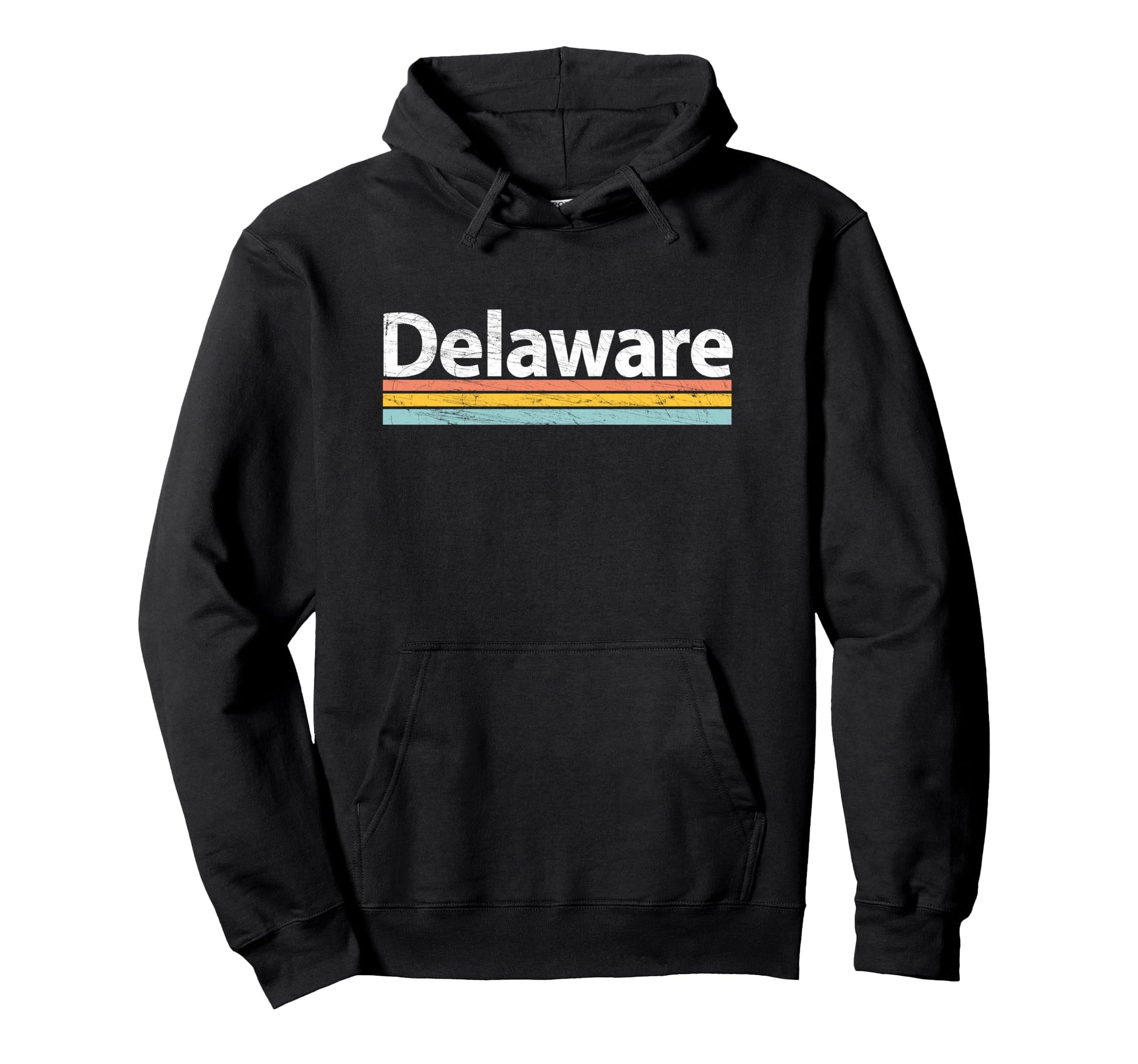 Delaware Worn Stripes Hoodie - Fun Novelty Design Unisex - T-Shirt, Sweatshirt, Hoodie