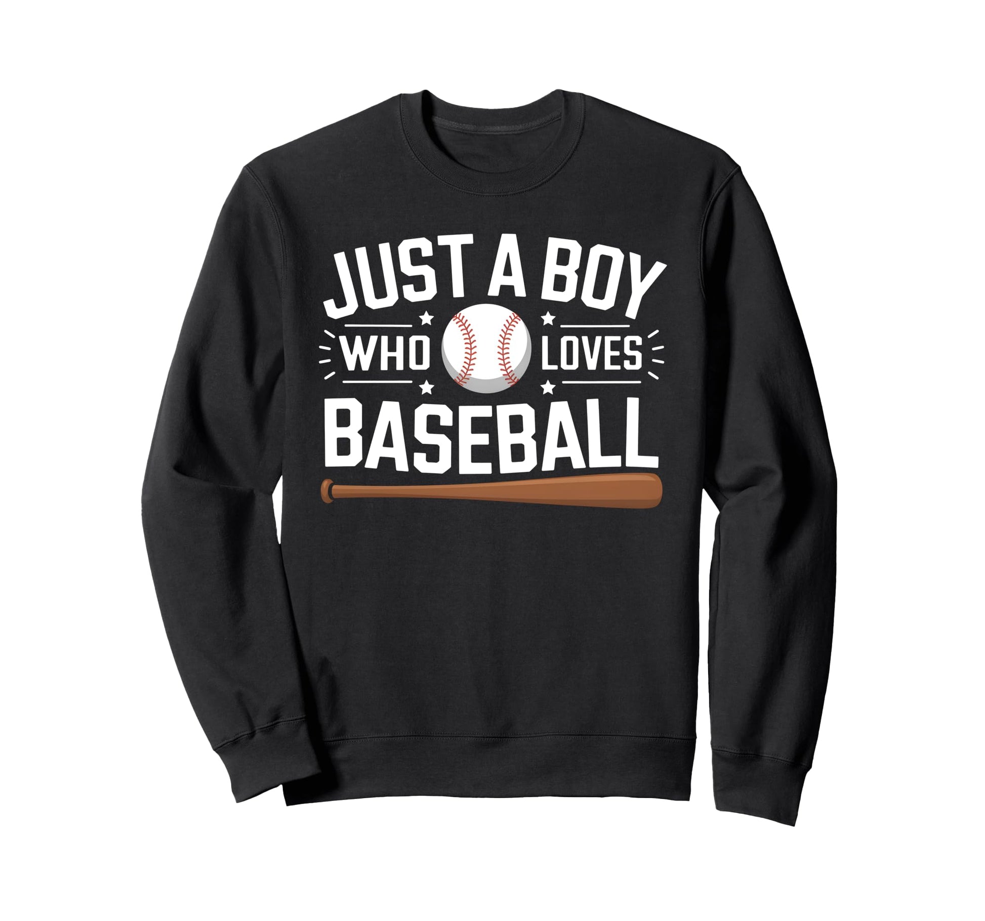 Just Who Loves Baseball Sweatshirt - Streetwear Style for Adults - T-Shirt, Sweatshirt, Hoodie