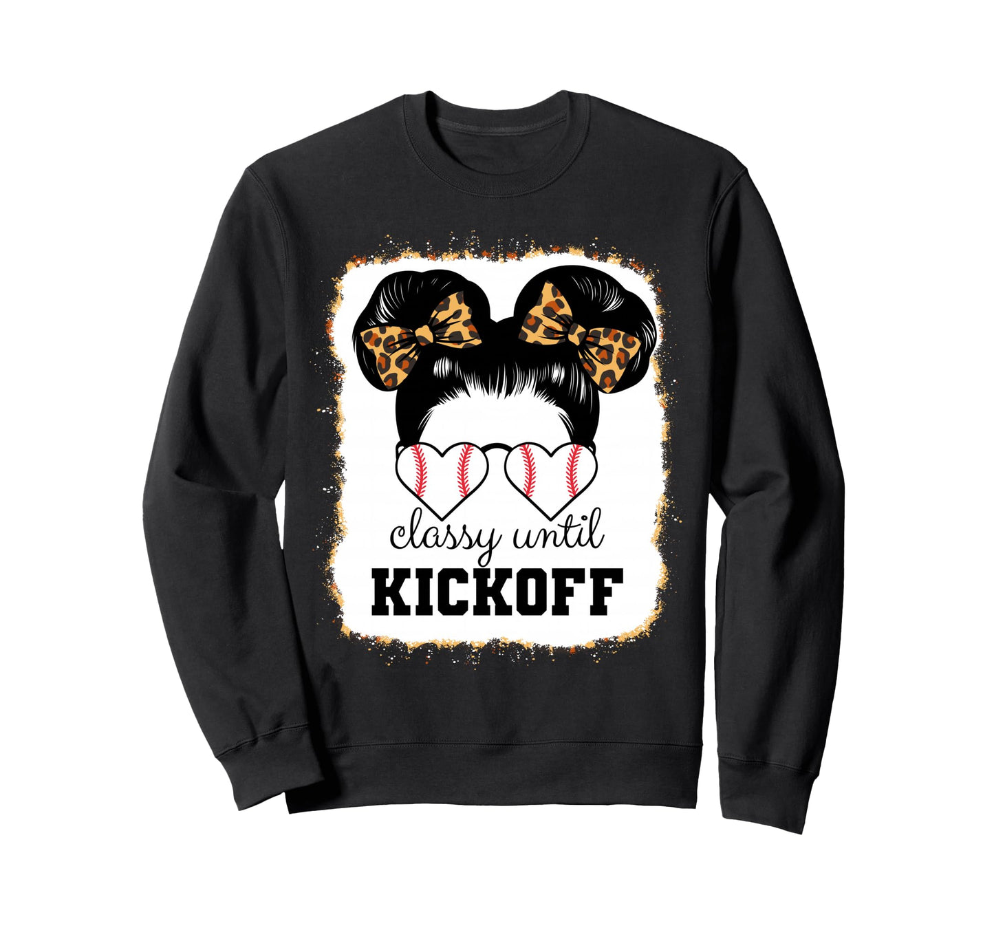 Baseball Player Leopard Classy Until Sweatshirt - Trendy Graphic Unisex - T-Shirt, Sweatshirt, Hoodie