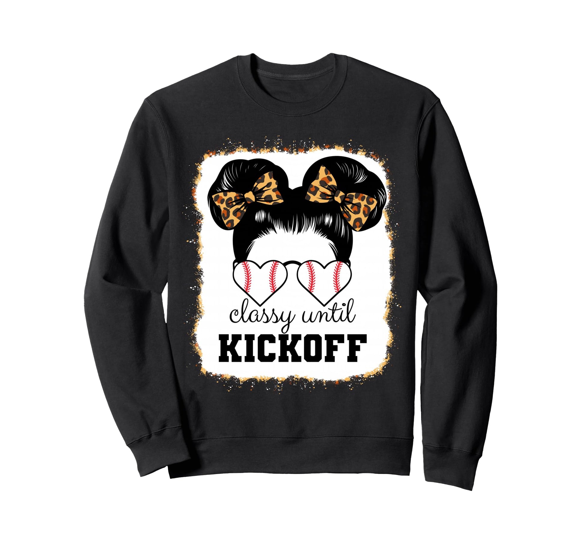 Baseball Player Leopard Classy Until Sweatshirt - Trendy Graphic Unisex - T-Shirt, Sweatshirt, Hoodie
